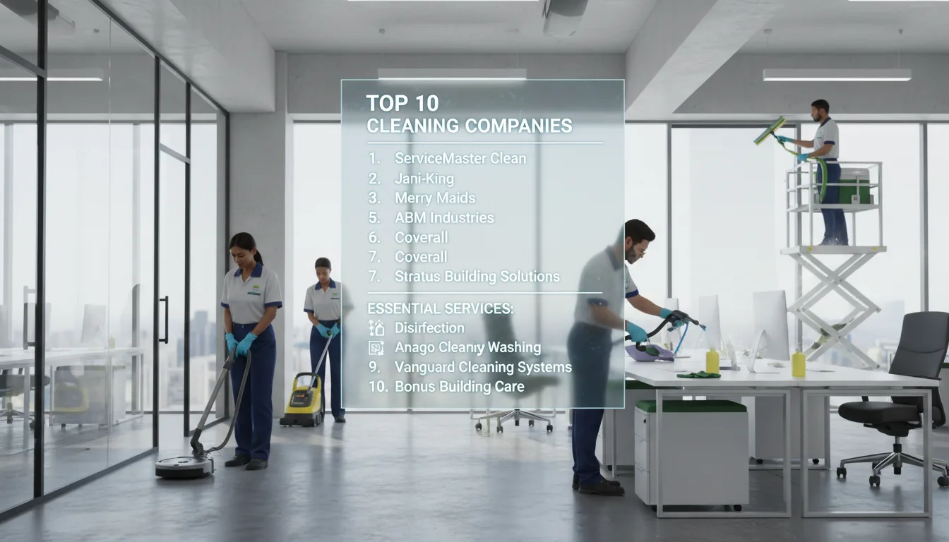 découvrez le top 10 des entreprises de nettoyage avec notre classement détaillé et une présentation des services essentiels pour répondre à tous vos besoins de propreté.
