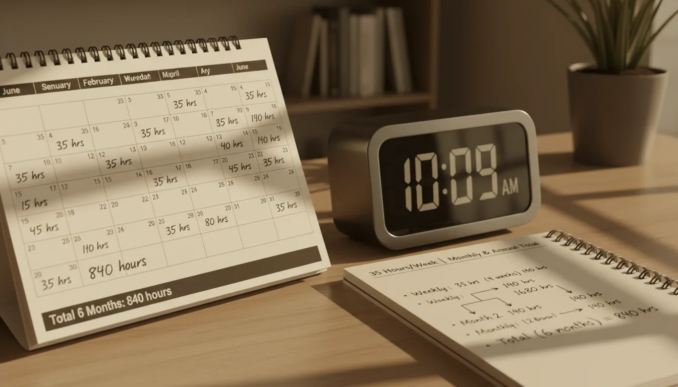 découvrez combien d'heures vous travaillez au total en un mois avec une durée hebdomadaire de 35 heures. calculez facilement vos heures mensuelles selon les semaines travaillées.